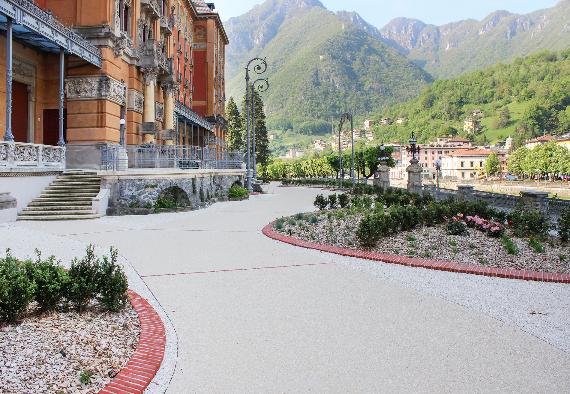 Giardino del Grand Hotel di San Pellegrino