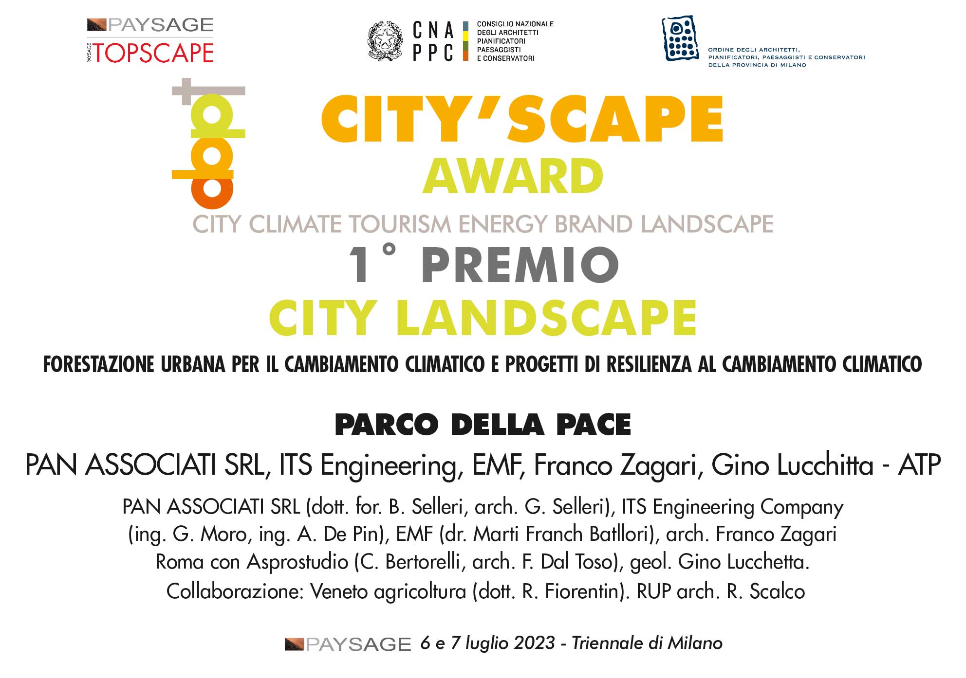 Premio City’ Scape Award 2023- Paysage